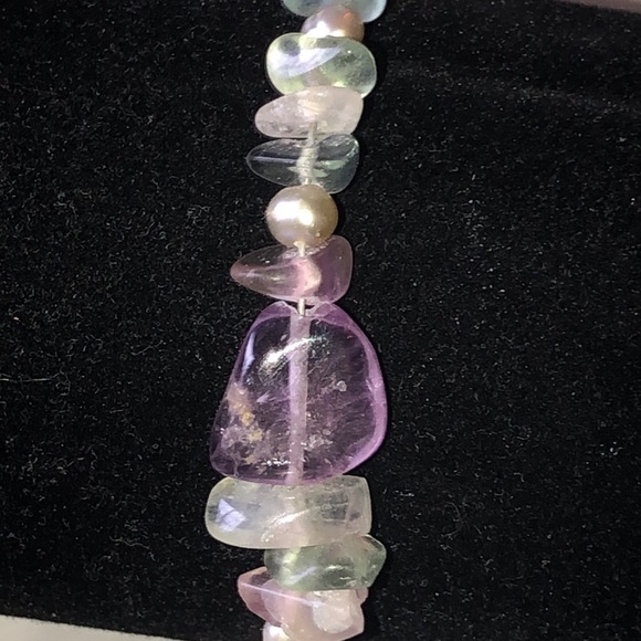 Lilac & Pearl Sterling Silver Bracelet - Picture 11 of 15